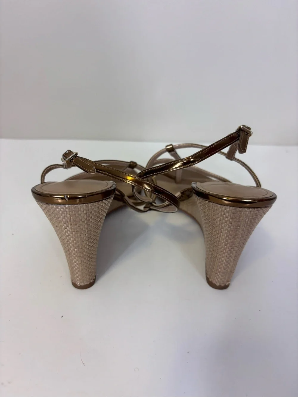 Banana Republic shiny bronze